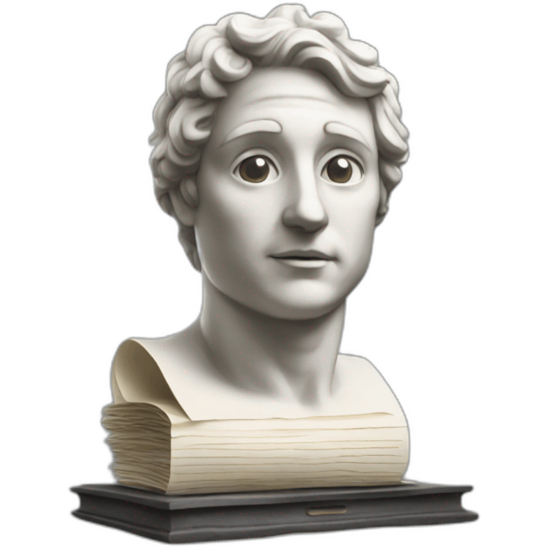 statue with documents italy emoji