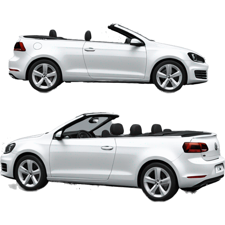 vw golf 6 cabriolet white emoji