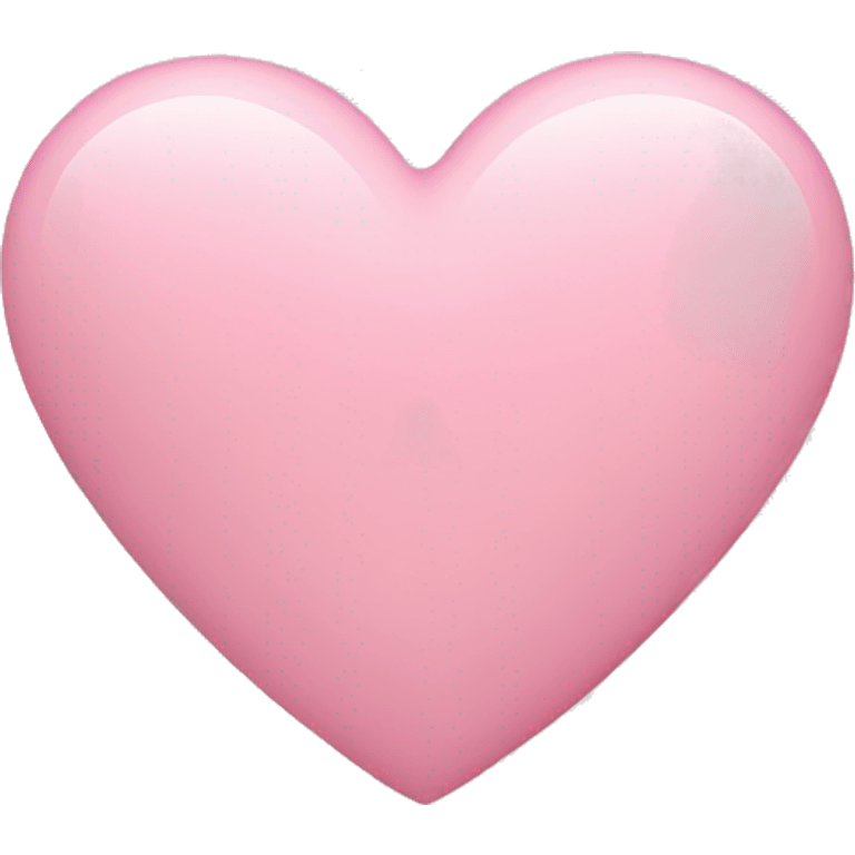 2D Solid light pink heart emoji