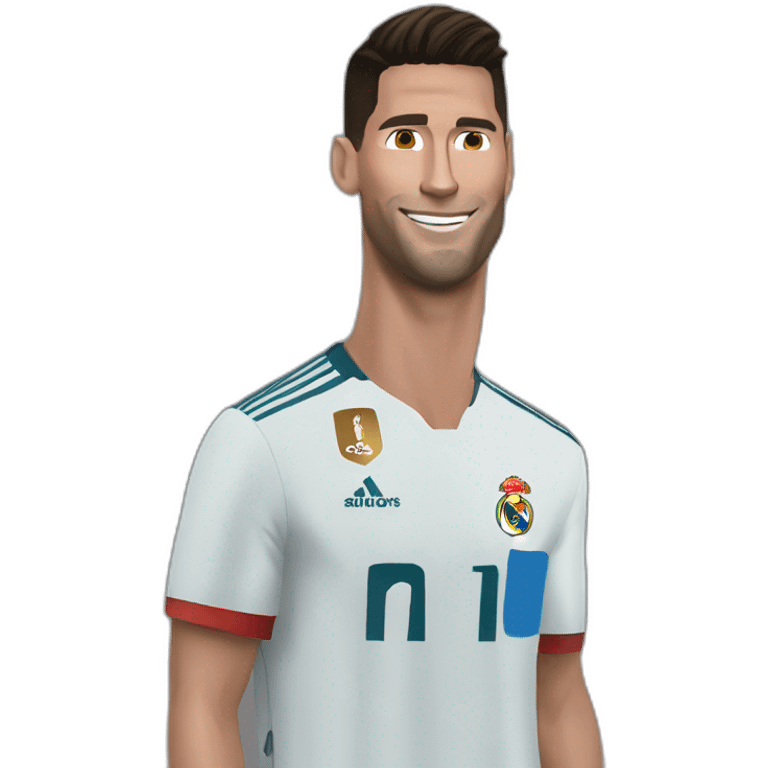 CR7 salue messi emoji