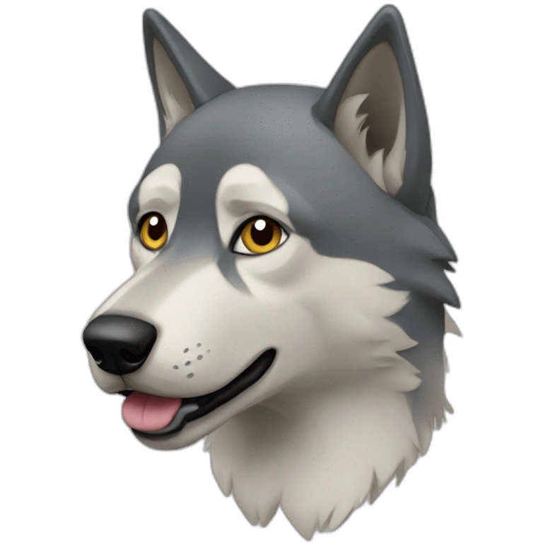 chien loup glitch emoji