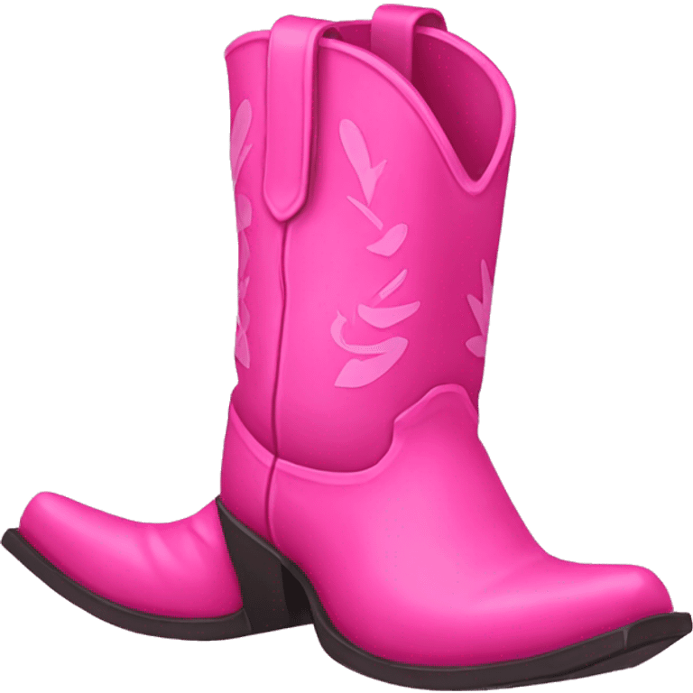 pink cowboy boots  emoji