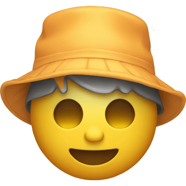 sun wearing a bucket hat emoji