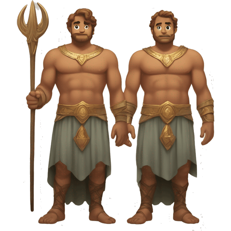 The twin gigantes brothers who are a giant demigods and sons of Poseidon emoji