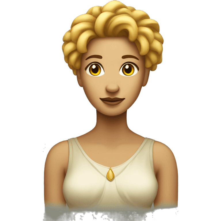 Transform the zodiac sign Virgo into a woman. It should be apparent she is a lion sign  emoji