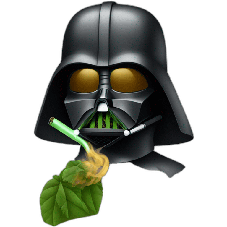 vador smoking weed emoji