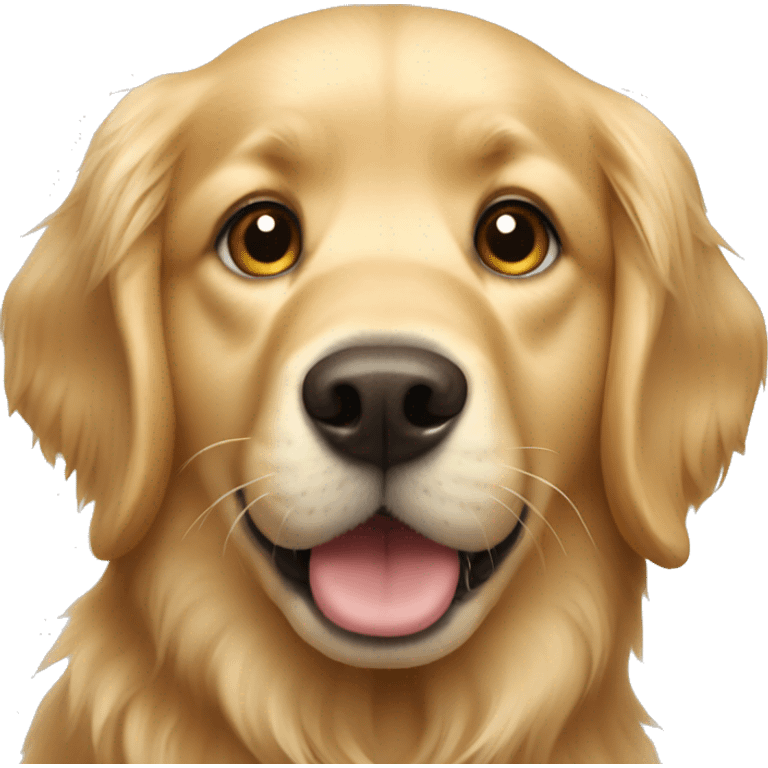 Golden retriever dog emoji