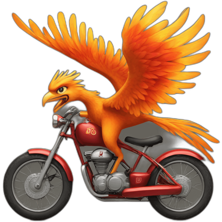 phoenix on bike emoji