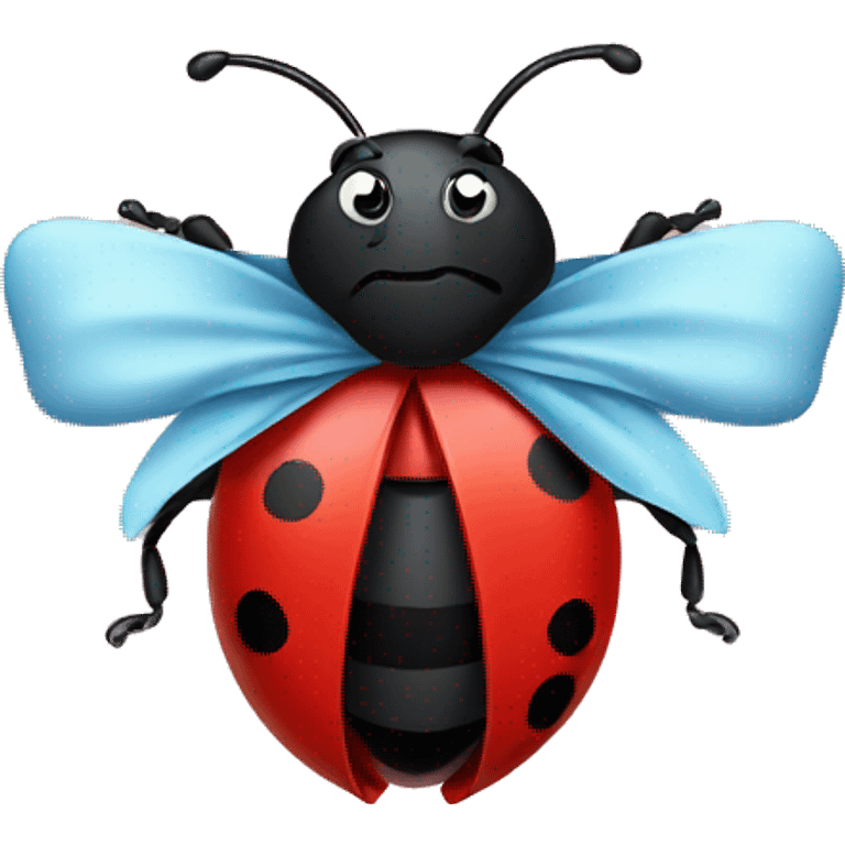 ladybug wearing a bow  emoji