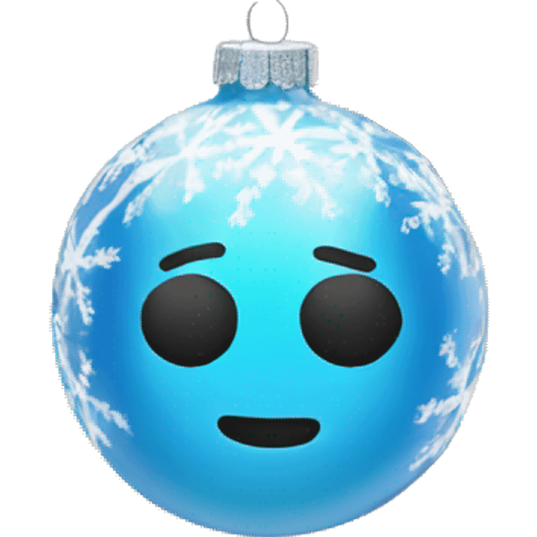 Glass Christmas ornament  emoji