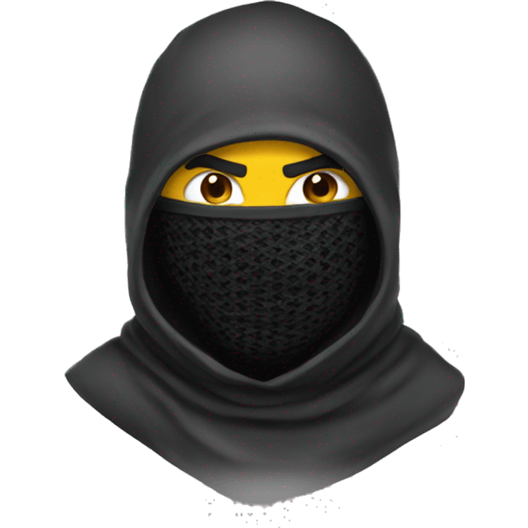 Lobo con balaclava emoji