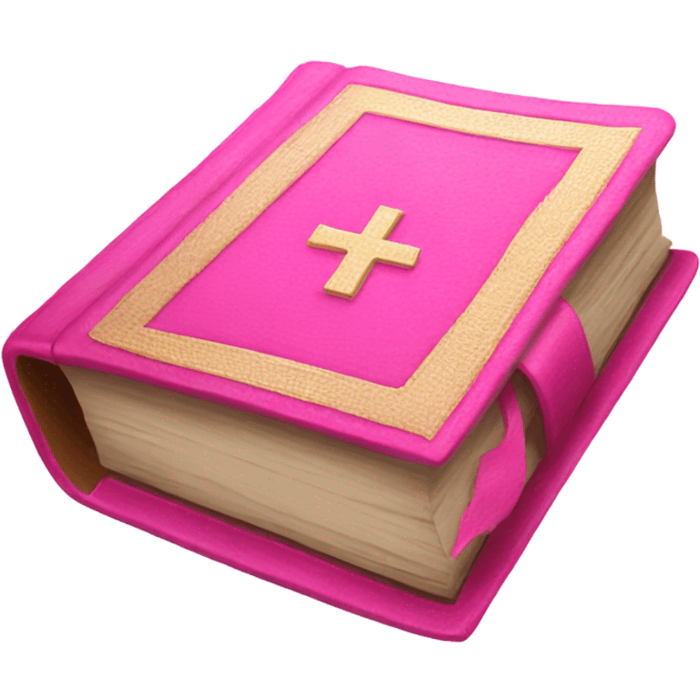 Pink bible emoji