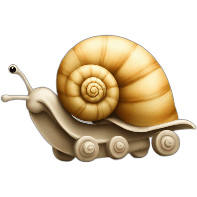 Escargot avec des roues emoji