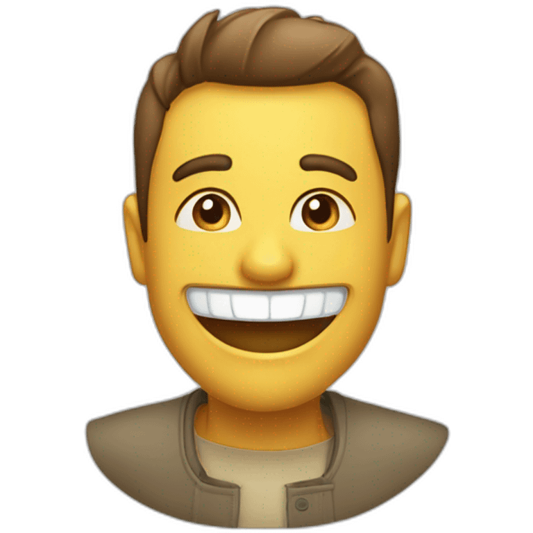 L'émoji sourire avec une bouche très grande emoji