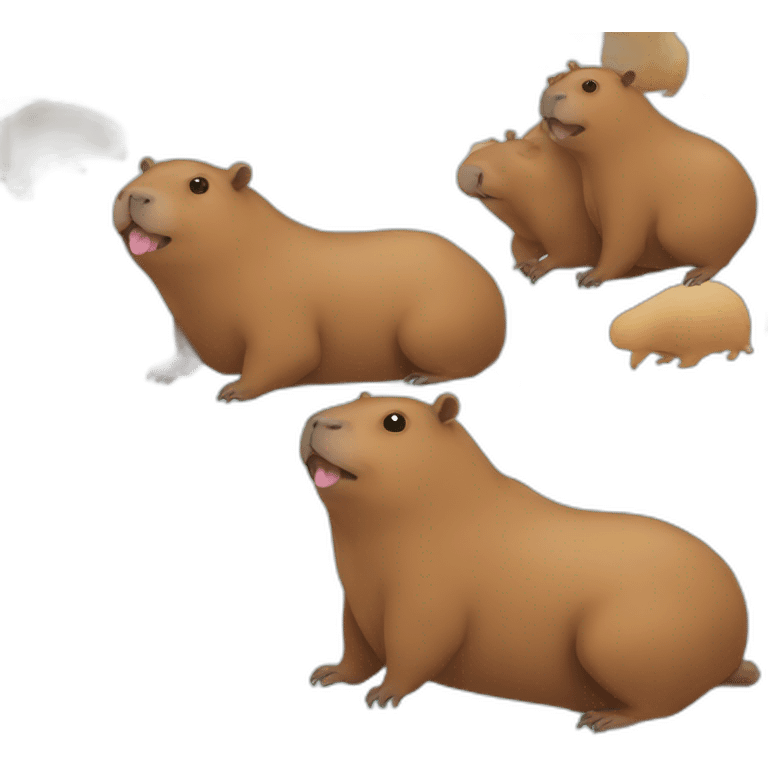 Cute capibara emoji