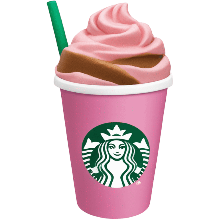 pink Starbucks cup with the name Ciannah on it in cursive emoji