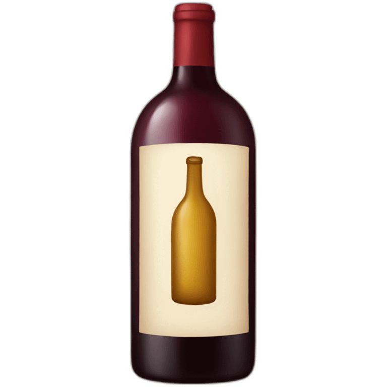 bottle of wine emoji