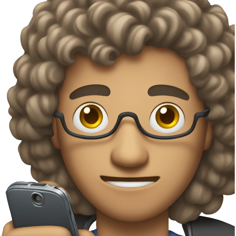 guy with a movie cellphone emoji