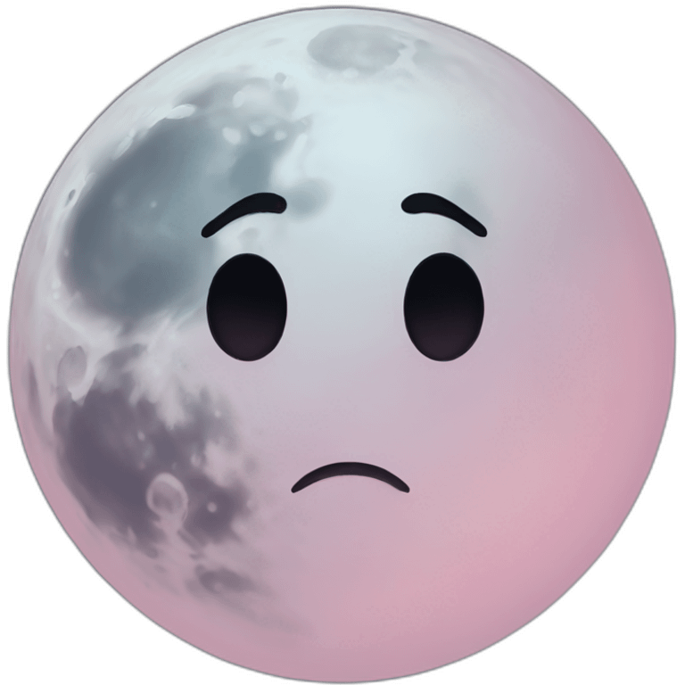 blushed moon emoji