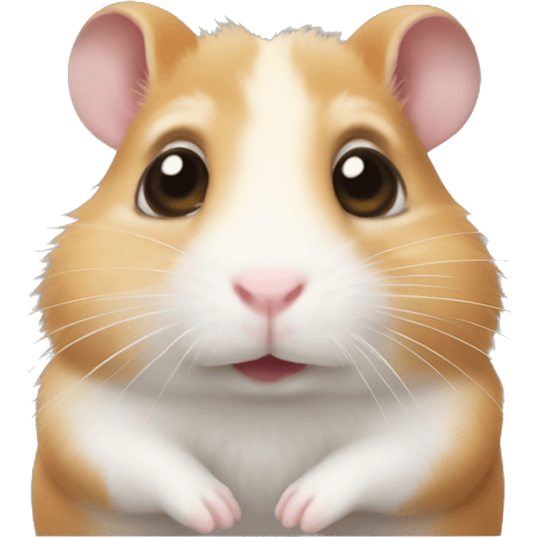 Hamster with doe eyes emoji