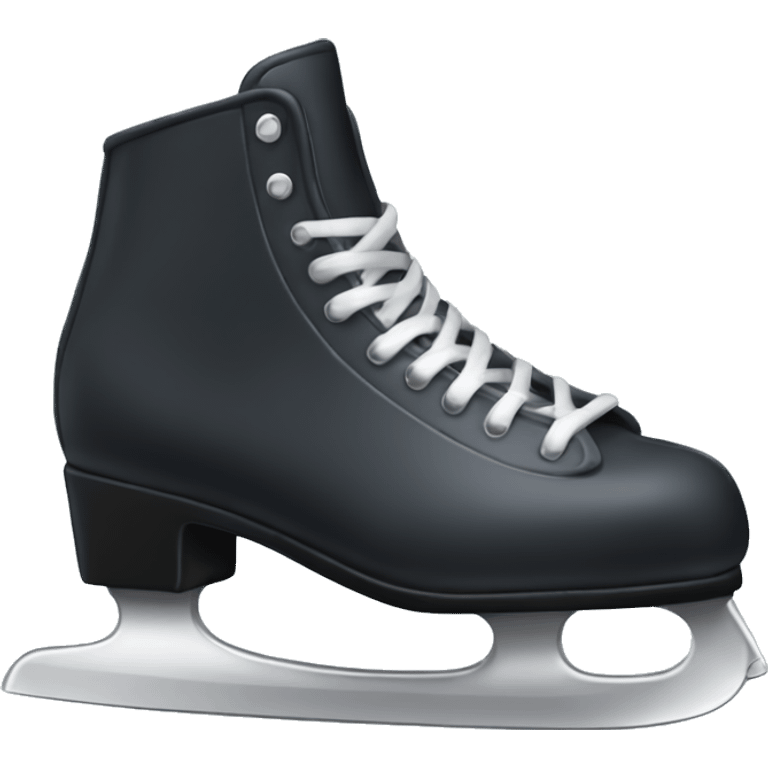 pastel black ice skates emoji