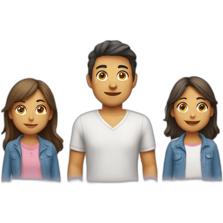 Familia 4 personas niñaniño emoji