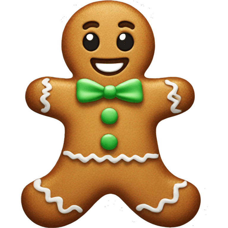 Gingerbread man emoji