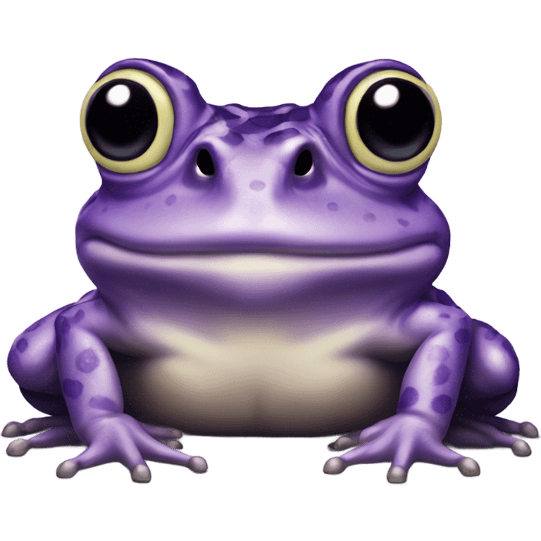 Purple horned frog emoji