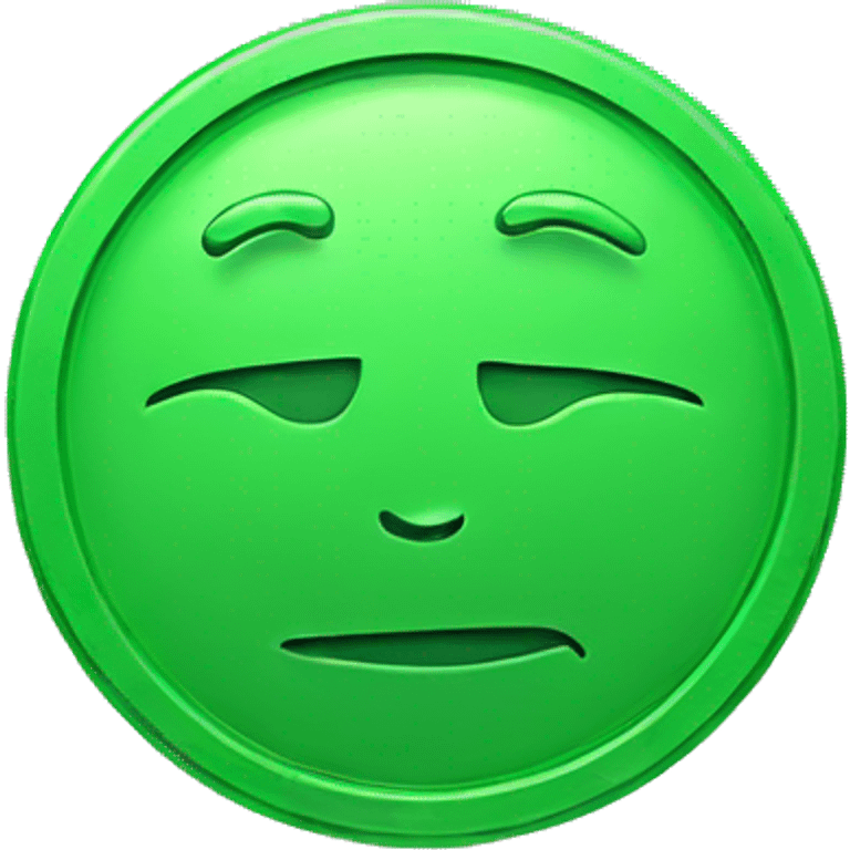 Green coin emoji