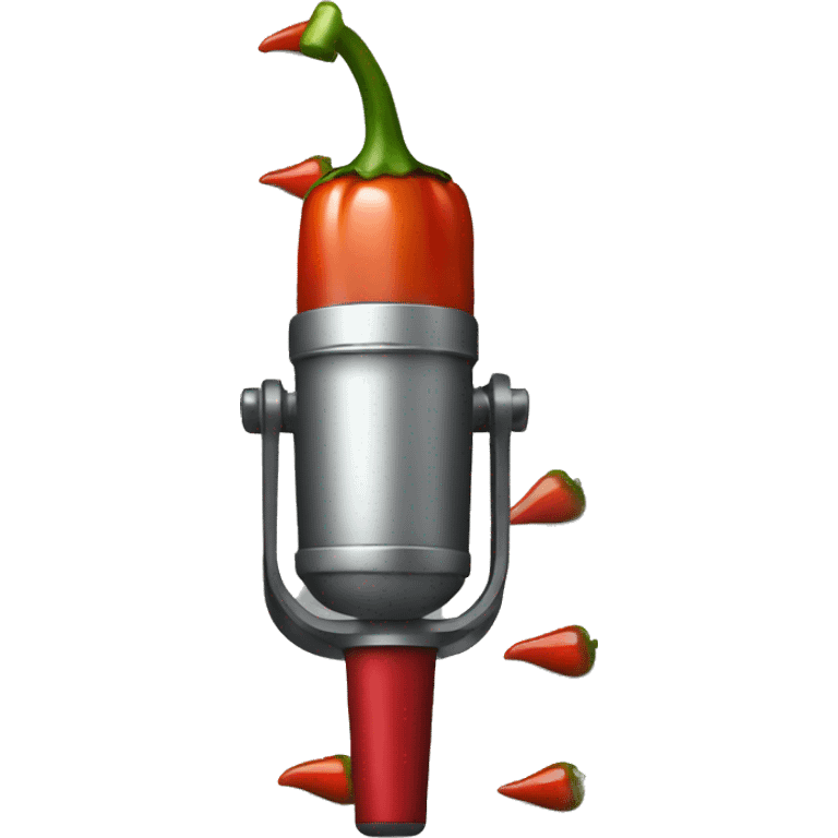 spicy pepper microphone emoji