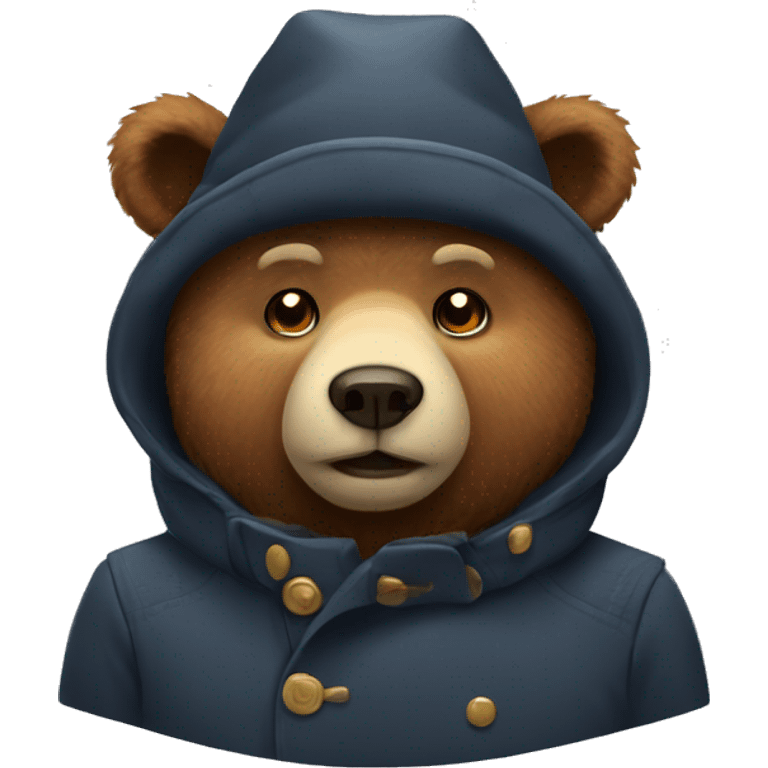 bear with ushanka hat emoji