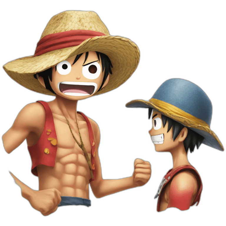 Luffy vs chopper emoji