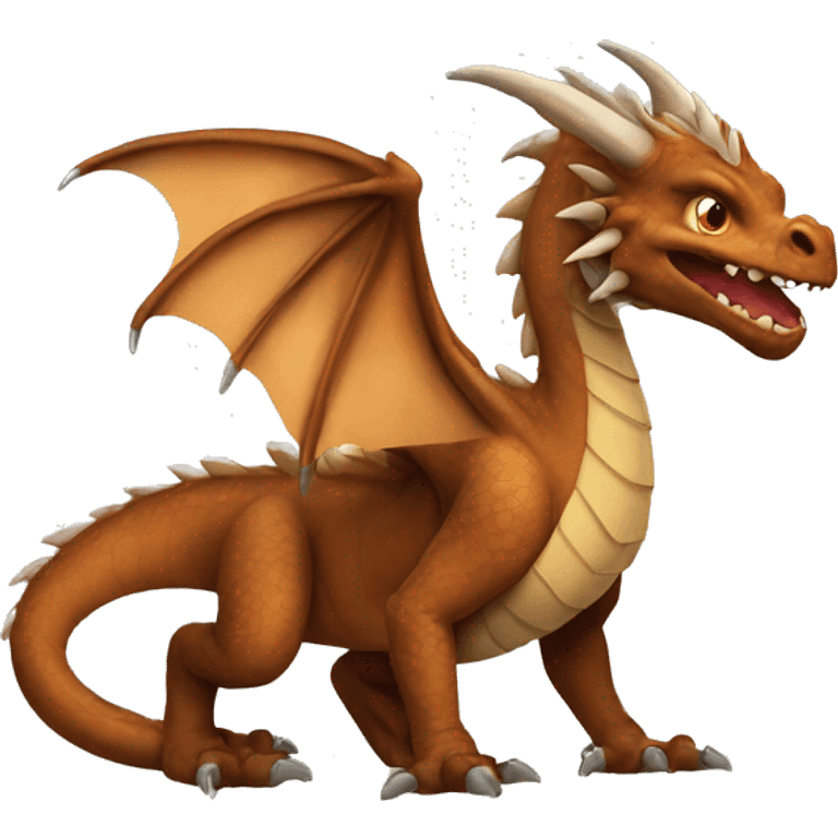 Brown dragon emoji