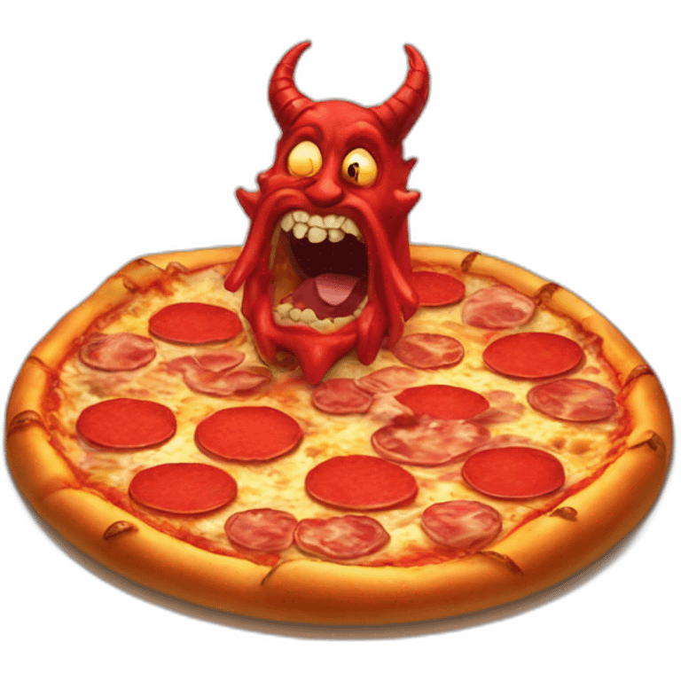 pizza satan emoji