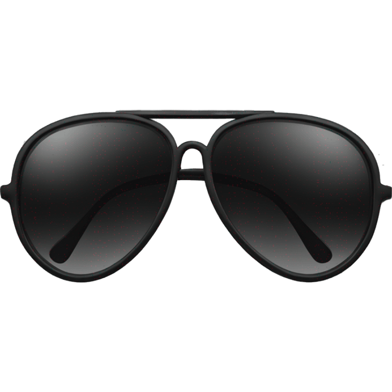 black drop in aviator sunglasses emoji