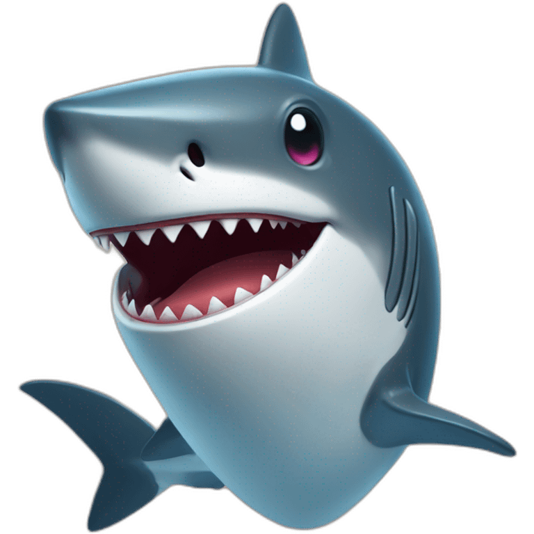 benevolent shark of the information business emoji