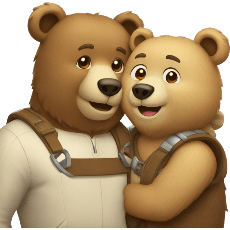 bear couple emoji