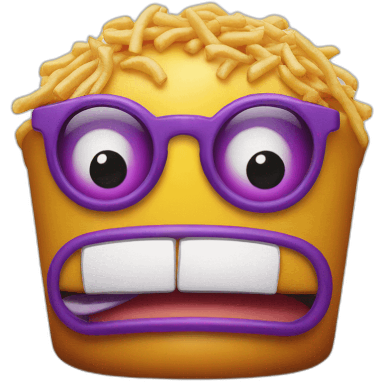 four eyed grimace mcdonalds emoji