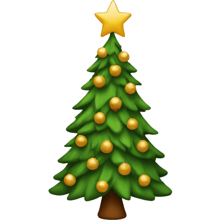 Christmas tree Brown emoji