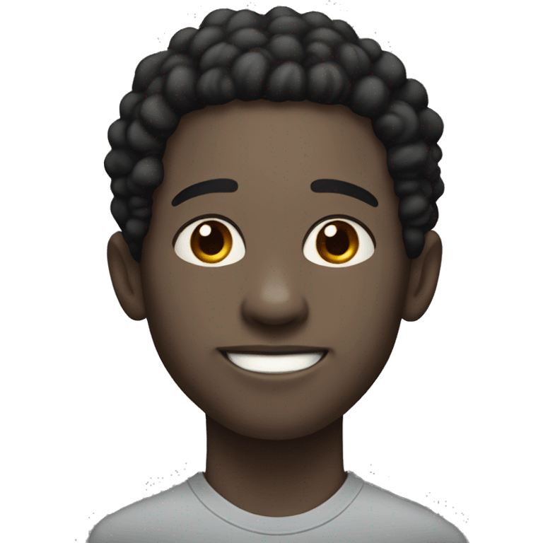 captivating portrait of light skinned black guy emoji