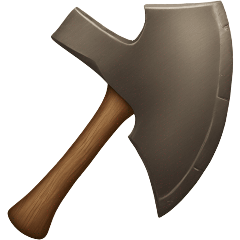 axe made of bronze and wood handle emoji