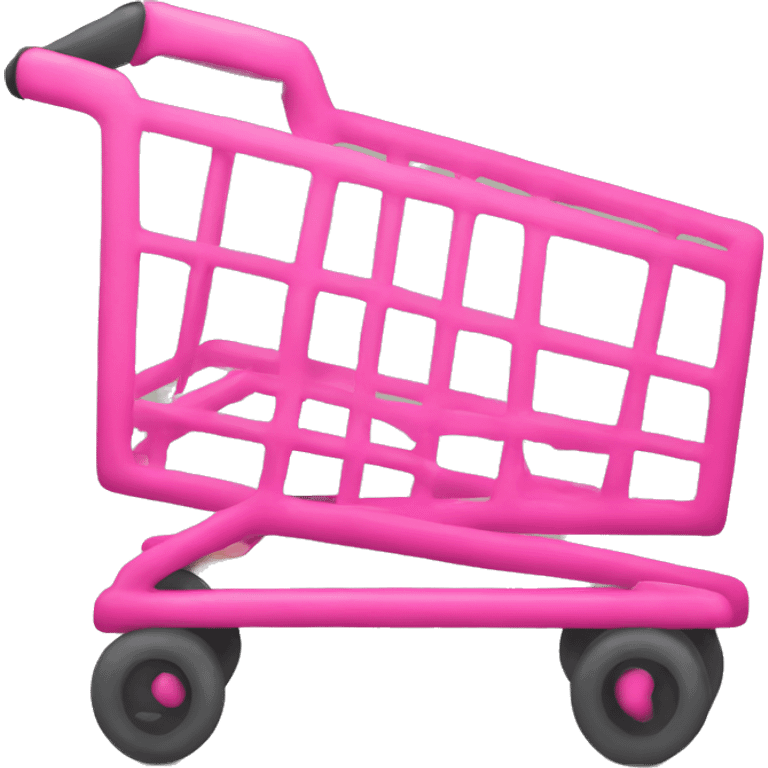 pink shopping cart emoji