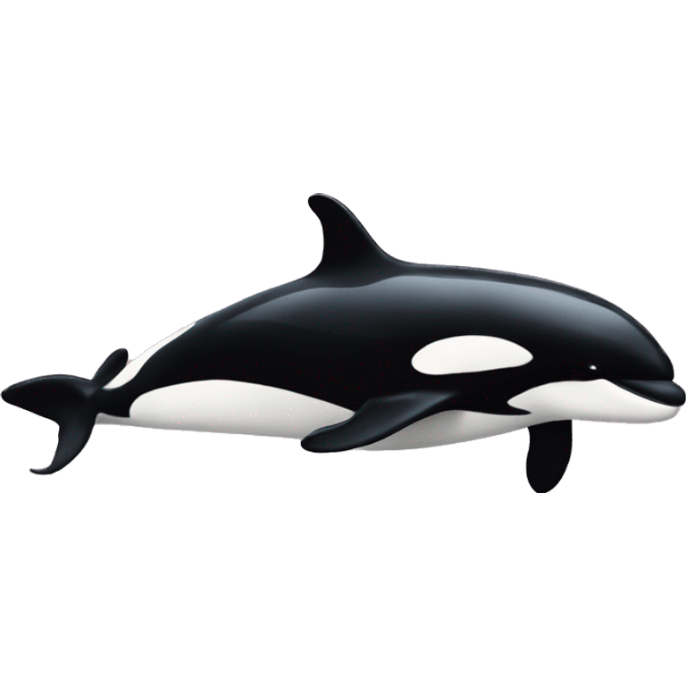 killer whale with girl top emoji