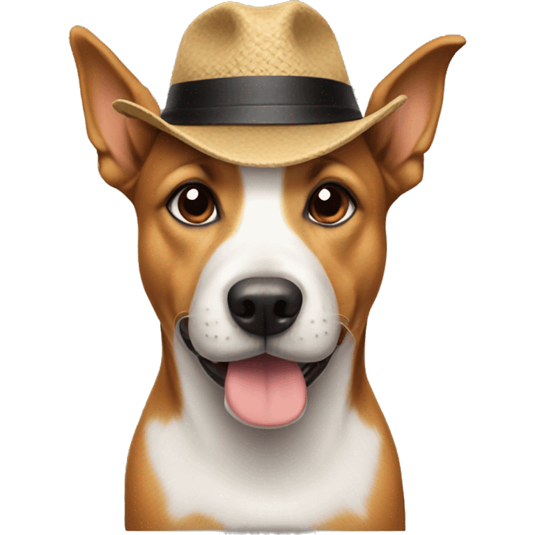 dog wearing a hat emoji