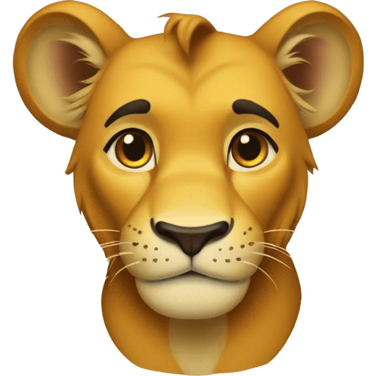 simba étonné  emoji