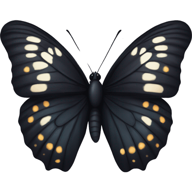 Black butterfly  emoji