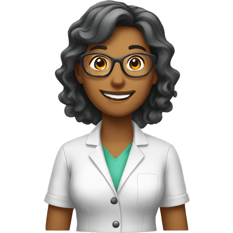 happy female scientist emoji