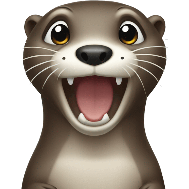 Otter saying "oh no!" emoji