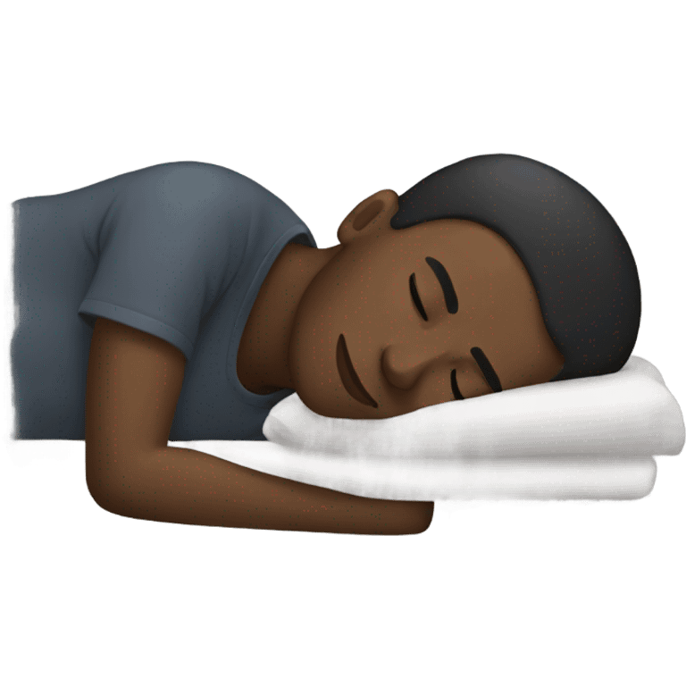 Black man sleeping  emoji