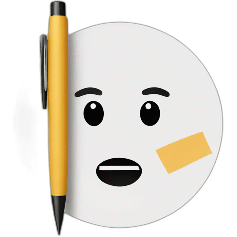 paper with pen emoji